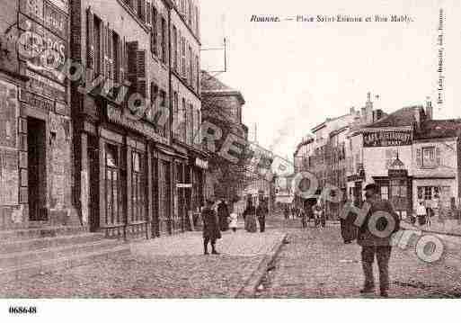 Ville de ROANNE, carte postale ancienne