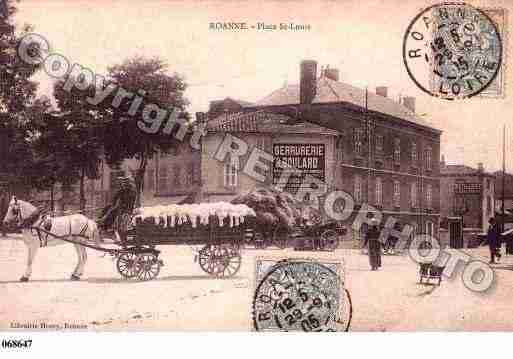 Ville de ROANNE, carte postale ancienne