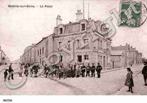 Ville de ROMILLYSURSEINE, carte postale ancienne