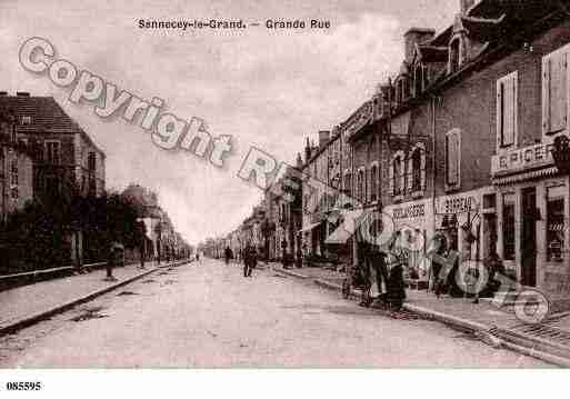 Ville de SENNECEYLEGRAND, carte postale ancienne