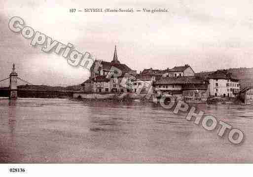 Ville de SEYSSEL, carte postale ancienne