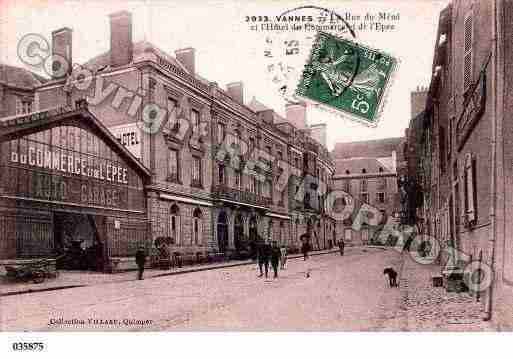 Ville de VANNES, carte postale ancienne