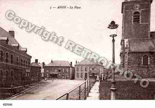 Ville de ANOR, carte postale ancienne