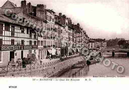 Ville de BAYONNE, carte postale ancienne