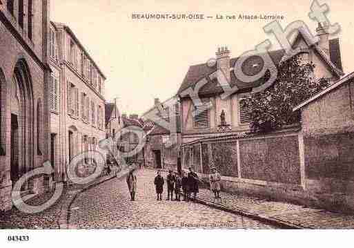 Ville de BEAUMONTSUROISE, carte postale ancienne