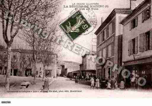 Ville de BEGUDEDEMAZENC(LA), carte postale ancienne