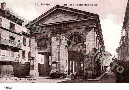 Ville de BOURGOINJALLIEU, carte postale ancienne