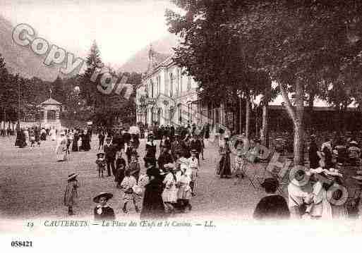 Ville de CAUTERETS, carte postale ancienne