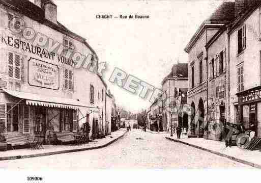 Ville de CHAGNY, carte postale ancienne