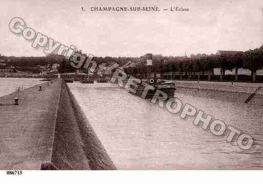 Ville de CHAMPAGNESURSEINE, carte postale ancienne