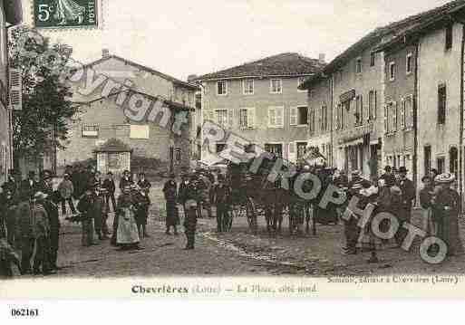 Ville de CHEVRIERES, carte postale ancienne