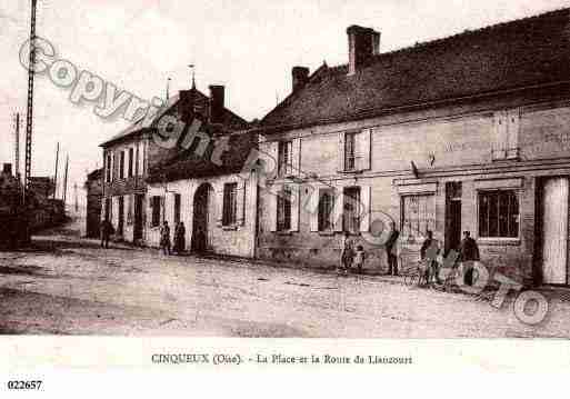 Ville de CINQUEUX, carte postale ancienne