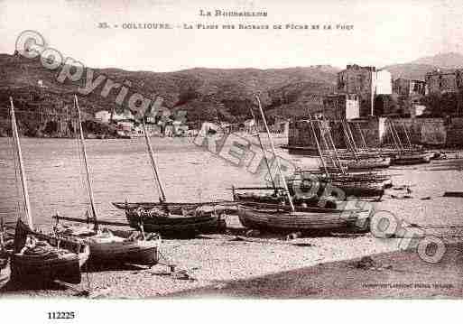 Ville de COLLIOURE, carte postale ancienne