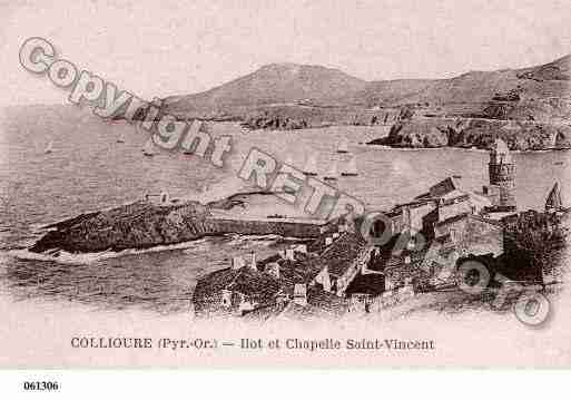 Ville de COLLIOURE, carte postale ancienne