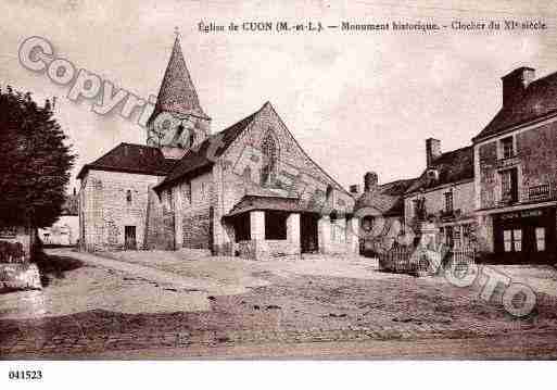 Ville de CUON, carte postale ancienne