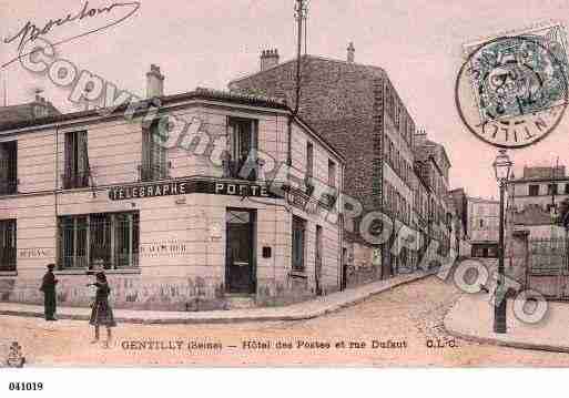 Ville de GENTILLY, carte postale ancienne