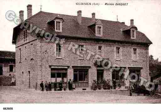 Ville de GORSES, carte postale ancienne