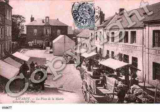 Ville de LIVAROT, carte postale ancienne