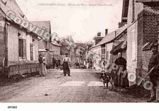 Ville de LONGCHAMPS, carte postale ancienne