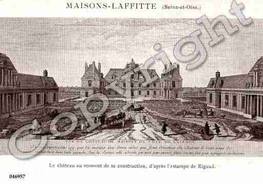 Ville de MAISONSLAFFITTE, carte postale ancienne