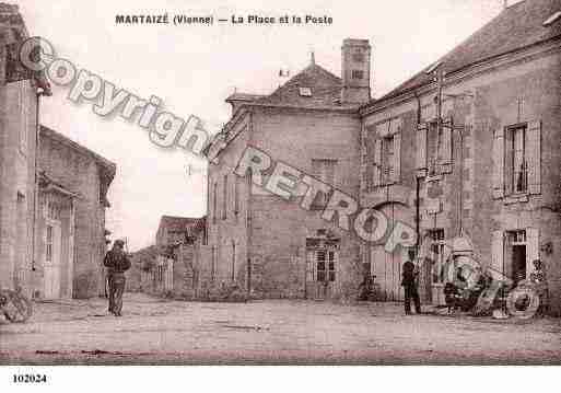 Ville de MARTAIZE, carte postale ancienne