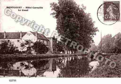 Ville de MONTCOURTFROMONVILLE, carte postale ancienne