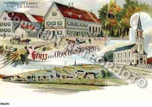 Ville de OBERHAUSBERGEN, carte postale ancienne