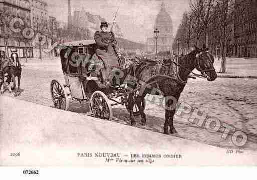 Ville de PARISVECU, carte postale ancienne