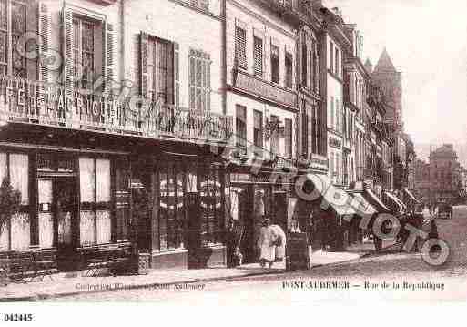 Ville de PONTAUDEMER, carte postale ancienne