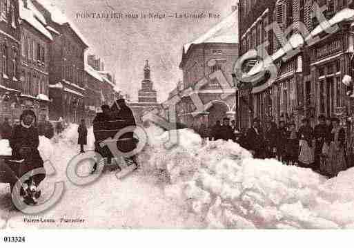 Ville de PONTARLIER, carte postale ancienne