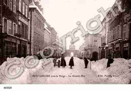 Ville de PONTARLIER, carte postale ancienne