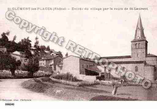 Ville de SAINTCLEMENTLESPLACES, carte postale ancienne