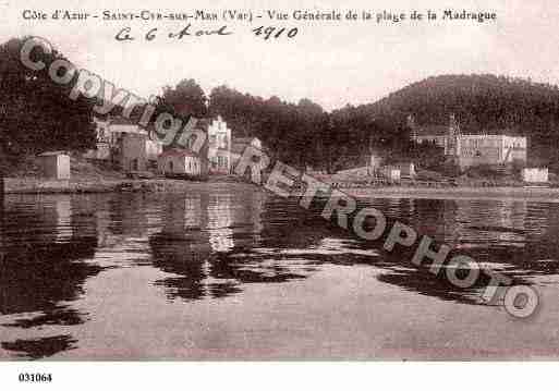 Ville de SAINTCYRSURMER, carte postale ancienne