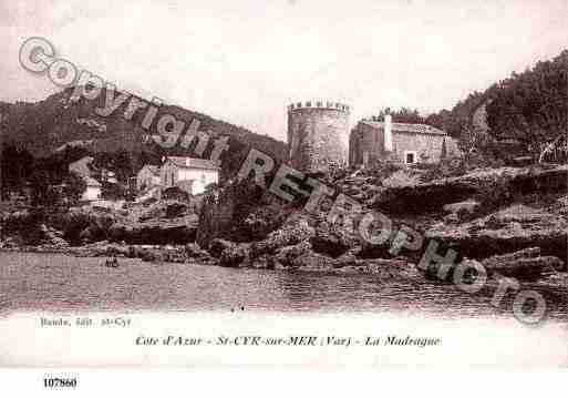 Ville de SAINTCYRSURMER, carte postale ancienne