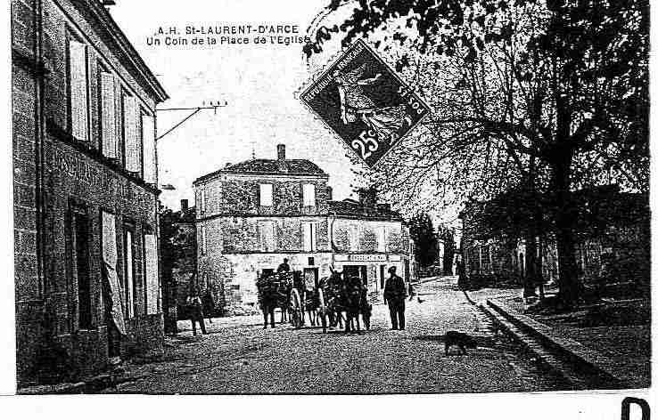 Ville de SAINTLAURENTD'ARCE, carte postale ancienne