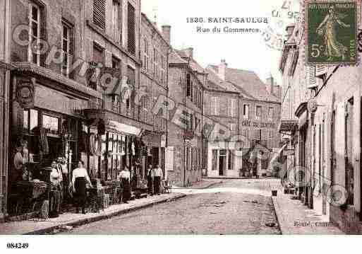 Ville de SAINTSAULGE, carte postale ancienne