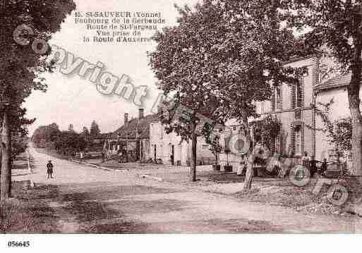 Ville de SAINTSAUVEURENPUISAYE, carte postale ancienne