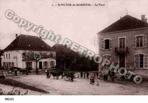 Ville de SAINTVICTORDEMORESTEL, carte postale ancienne