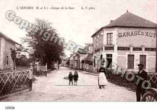 Ville de SEICHESSURLELOIR, carte postale ancienne