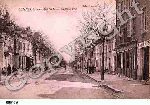 Ville de SENNECEYLEGRAND, carte postale ancienne