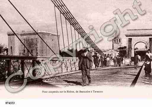 Ville de TARASCON, carte postale ancienne