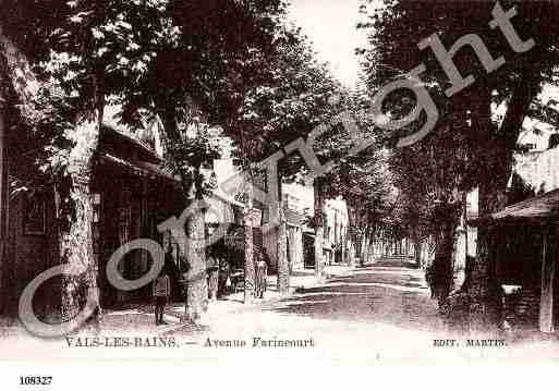 Ville de VALSLESBAINS, carte postale ancienne