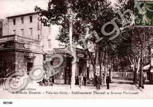 Ville de VALSLESBAINS, carte postale ancienne