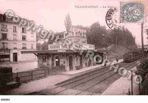 Ville de VILLED'AVRAY, carte postale ancienne