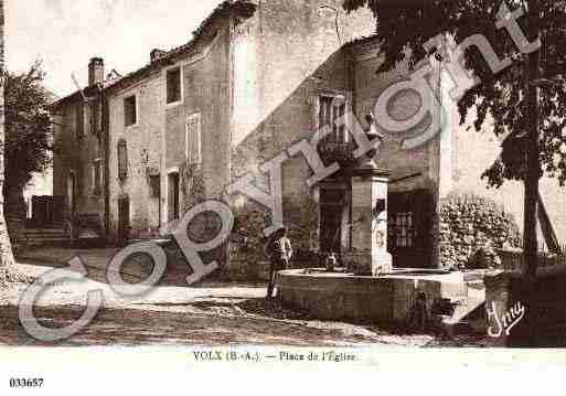 Ville de VOLX, carte postale ancienne