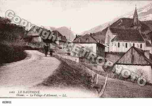 Ville de ALLEMONT, carte postale ancienne