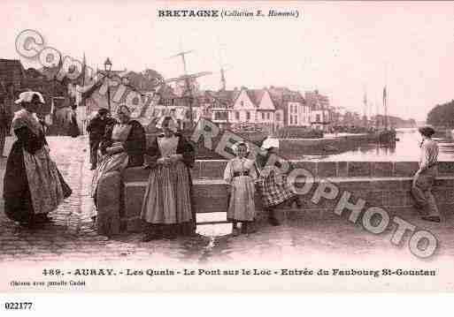 Ville de AURAY, carte postale ancienne