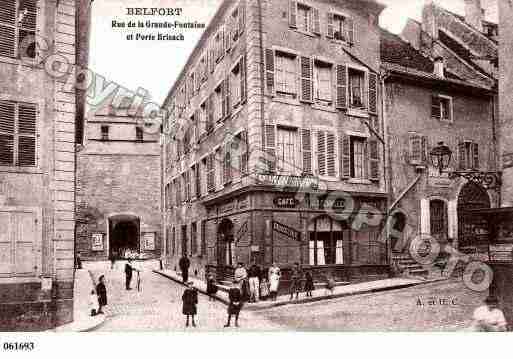 Ville de BELFORT, carte postale ancienne