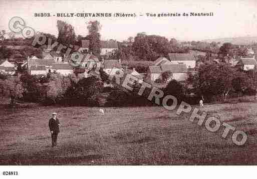 Ville de BILLYCHEVANNES, carte postale ancienne