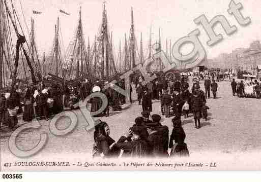 Ville de BOULOGNESURMER, carte postale ancienne